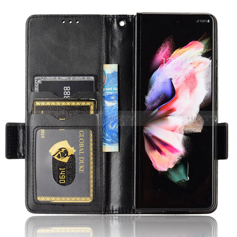 Coque Portefeuille Livre Cuir Etui Clapet C02X pour Samsung Galaxy Z Fold3 5G Plus
