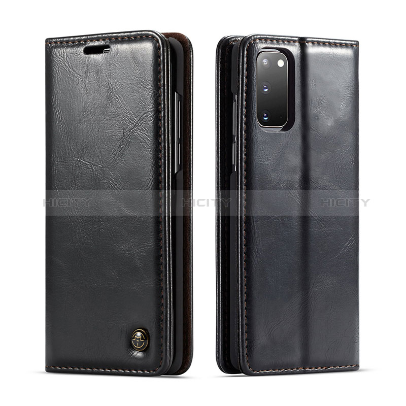 Coque Portefeuille Livre Cuir Etui Clapet C03S pour Samsung Galaxy S20 5G Noir Plus