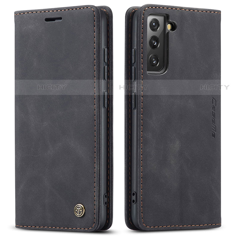 Coque Portefeuille Livre Cuir Etui Clapet C03S pour Samsung Galaxy S21 FE 5G Noir Plus