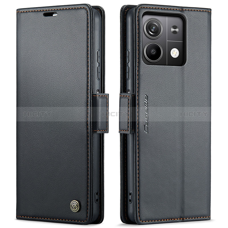 Coque Portefeuille Livre Cuir Etui Clapet C03S pour Xiaomi Redmi Note 13 5G Noir Plus