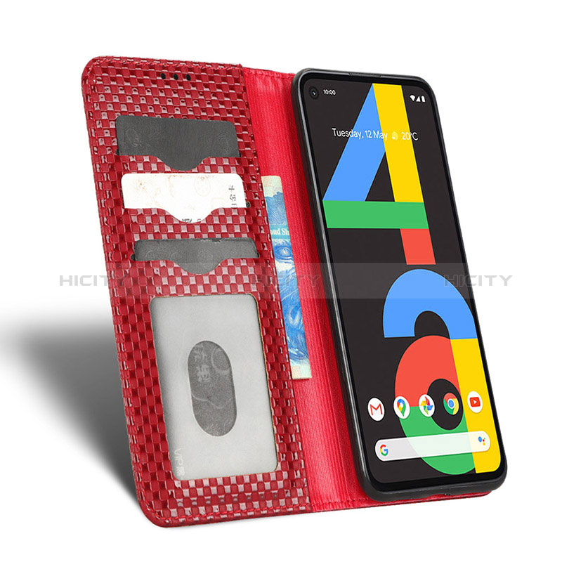 Coque Portefeuille Livre Cuir Etui Clapet C06X pour Google Pixel 4a Plus