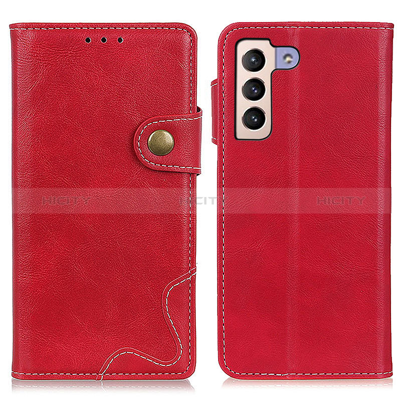 Coque Portefeuille Livre Cuir Etui Clapet D01Y pour Samsung Galaxy S24 Plus 5G Rouge Plus