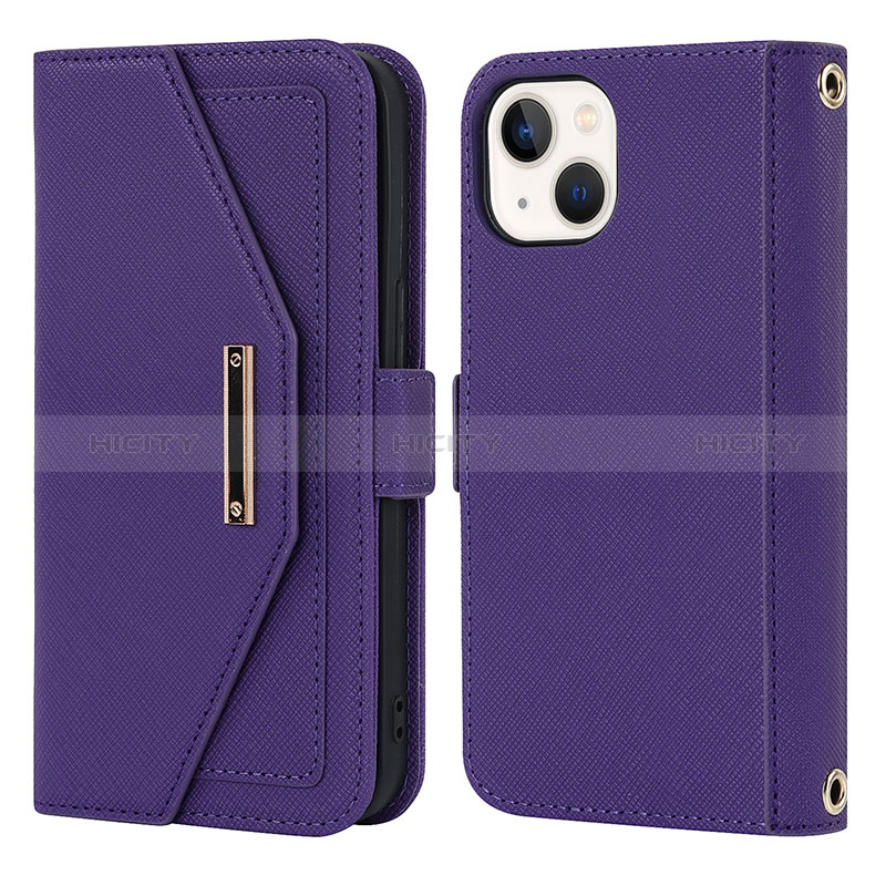Coque Portefeuille Livre Cuir Etui Clapet D07T pour Apple iPhone 14 Plus