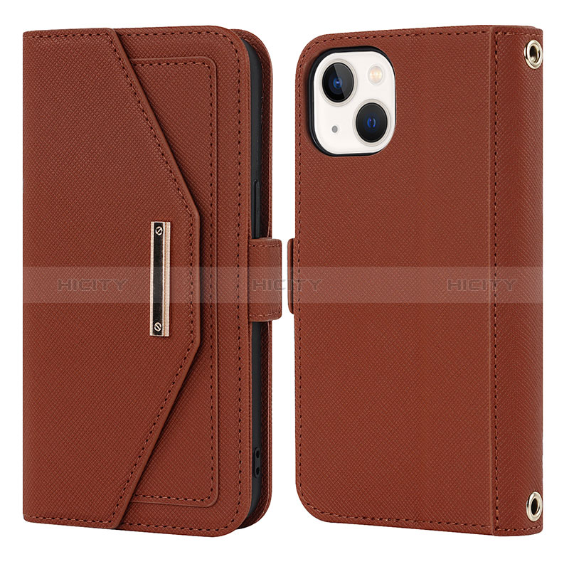 Coque Portefeuille Livre Cuir Etui Clapet D07T pour Apple iPhone 14 Plus