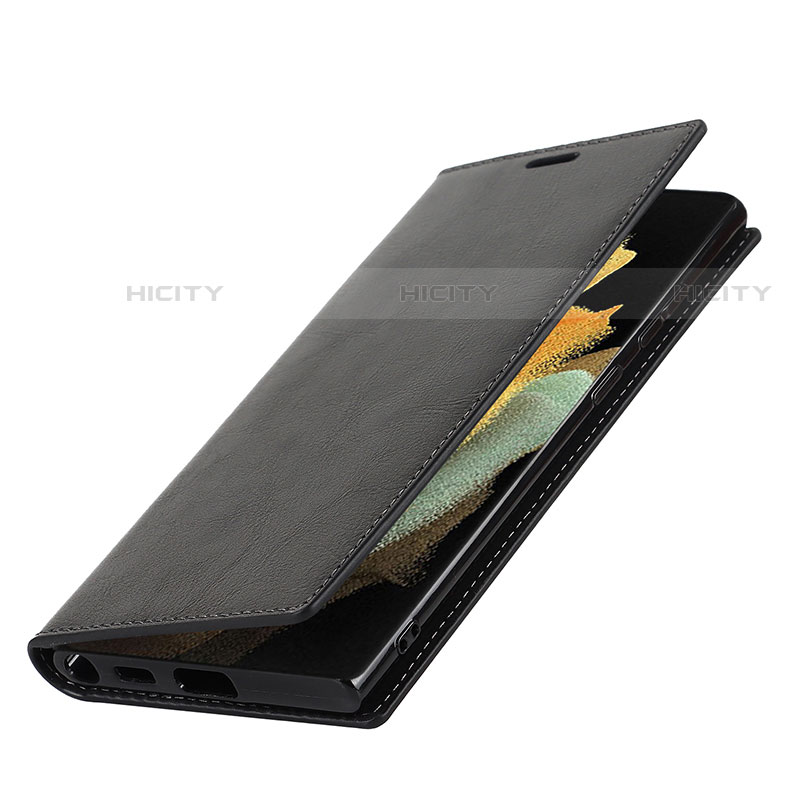 Coque Portefeuille Livre Cuir Etui Clapet D07T pour Samsung Galaxy S21 Ultra 5G Plus
