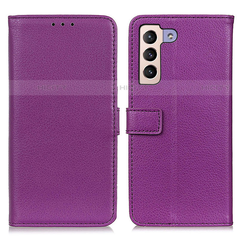 Coque Portefeuille Livre Cuir Etui Clapet D09Y pour Samsung Galaxy S21 FE 5G Violet Plus