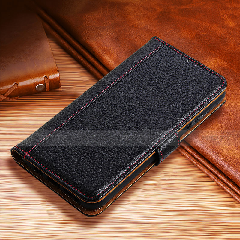Coque Portefeuille Livre Cuir Etui Clapet H01 pour Apple iPhone 14 Noir Plus