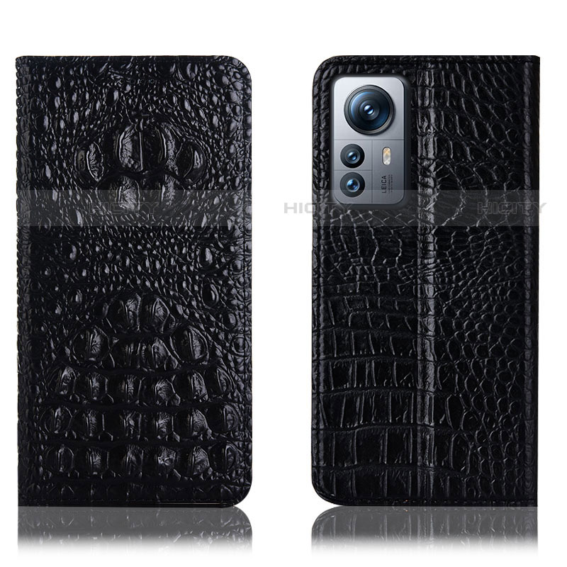 Coque Portefeuille Livre Cuir Etui Clapet H01P pour Xiaomi Mi 12X 5G Noir Plus