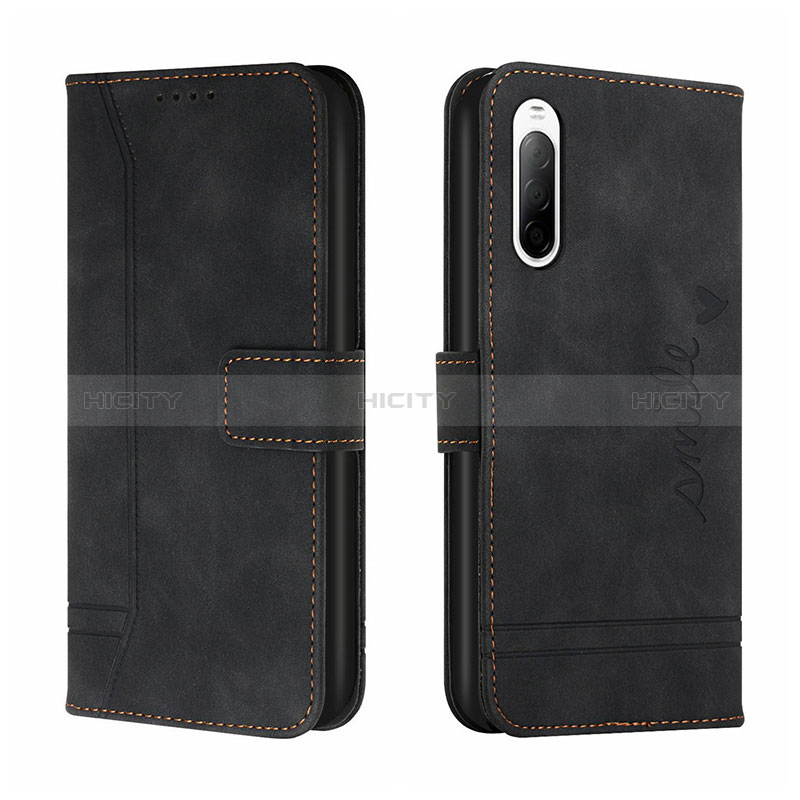 Coque Portefeuille Livre Cuir Etui Clapet H01X pour Sony Xperia L4 Noir Plus
