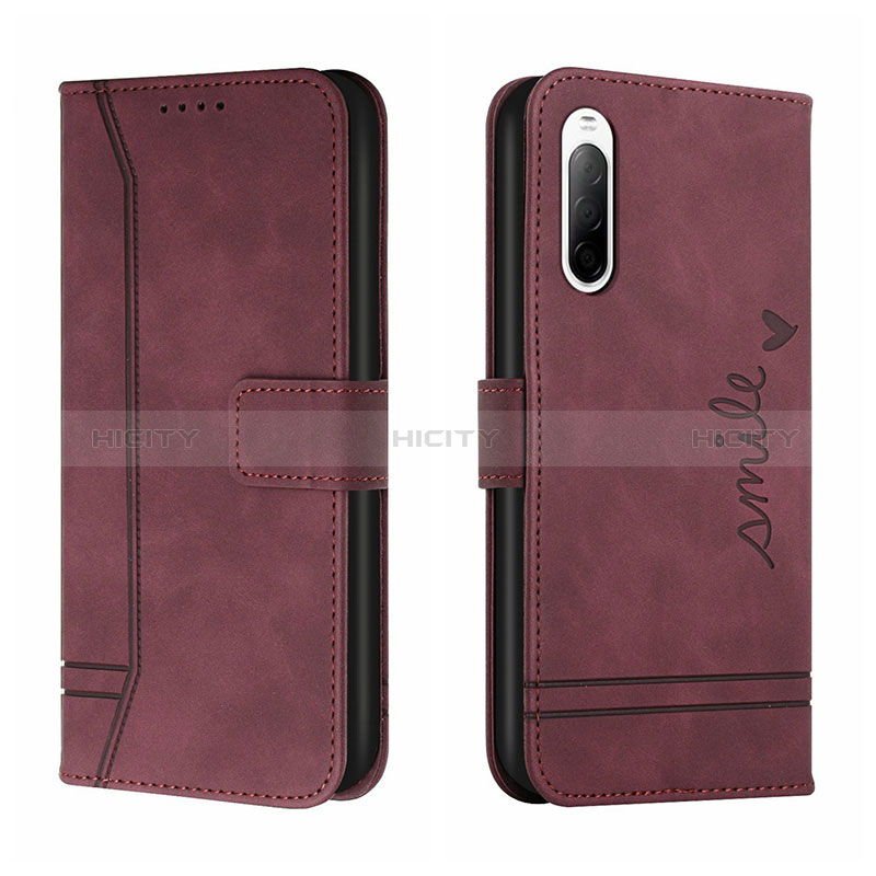 Coque Portefeuille Livre Cuir Etui Clapet H01X pour Sony Xperia L4 Rouge Plus