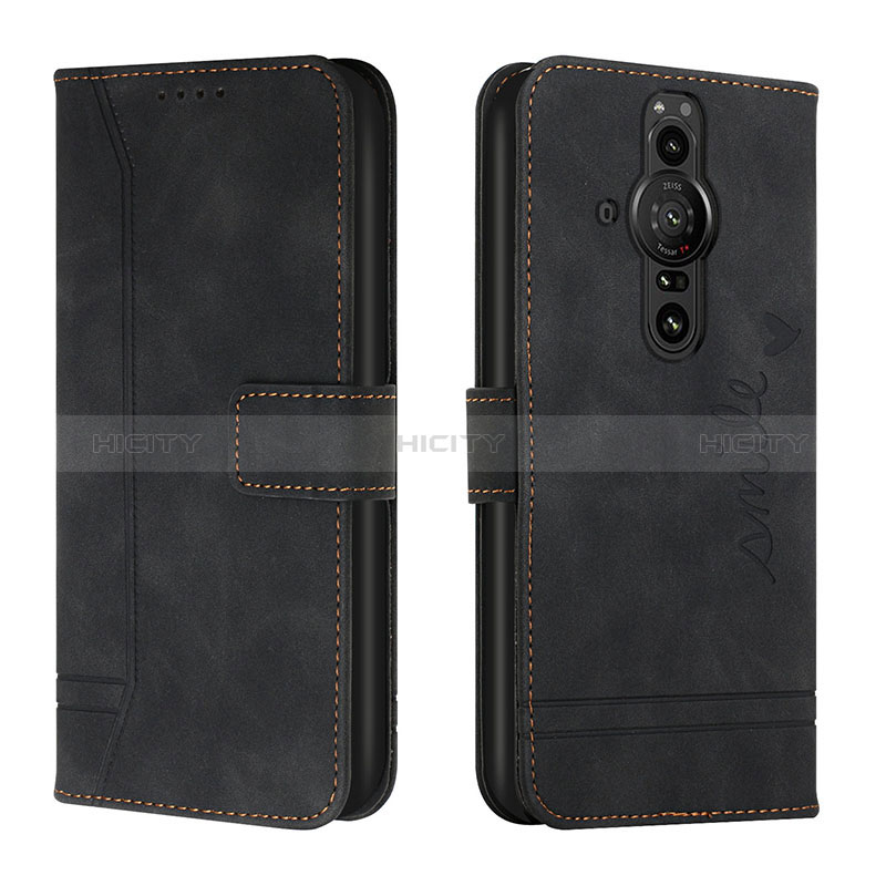 Coque Portefeuille Livre Cuir Etui Clapet H01X pour Sony Xperia PRO-I Noir Plus