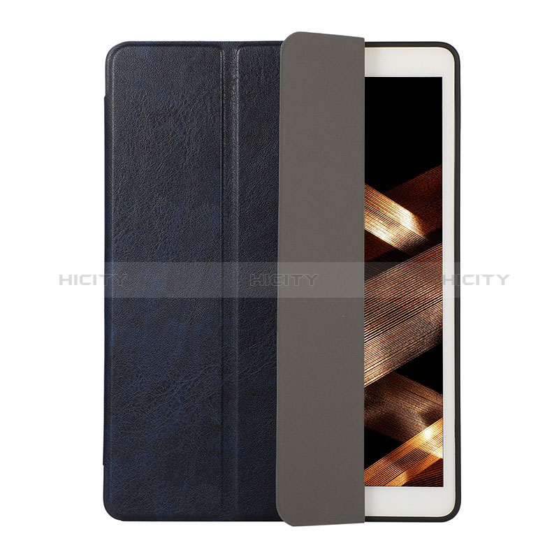 Coque Portefeuille Livre Cuir Etui Clapet H02 pour Apple New iPad 9.7 (2018) Bleu Plus