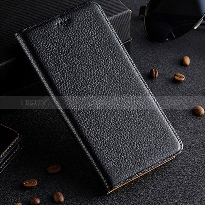 Coque Portefeuille Livre Cuir Etui Clapet H02P pour Samsung Galaxy Note 10 Plus 5G Noir Plus