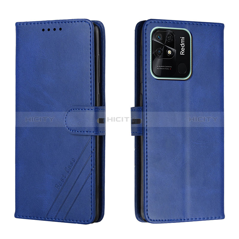 Coque Portefeuille Livre Cuir Etui Clapet H02X pour Xiaomi Redmi 10 Power Bleu Plus