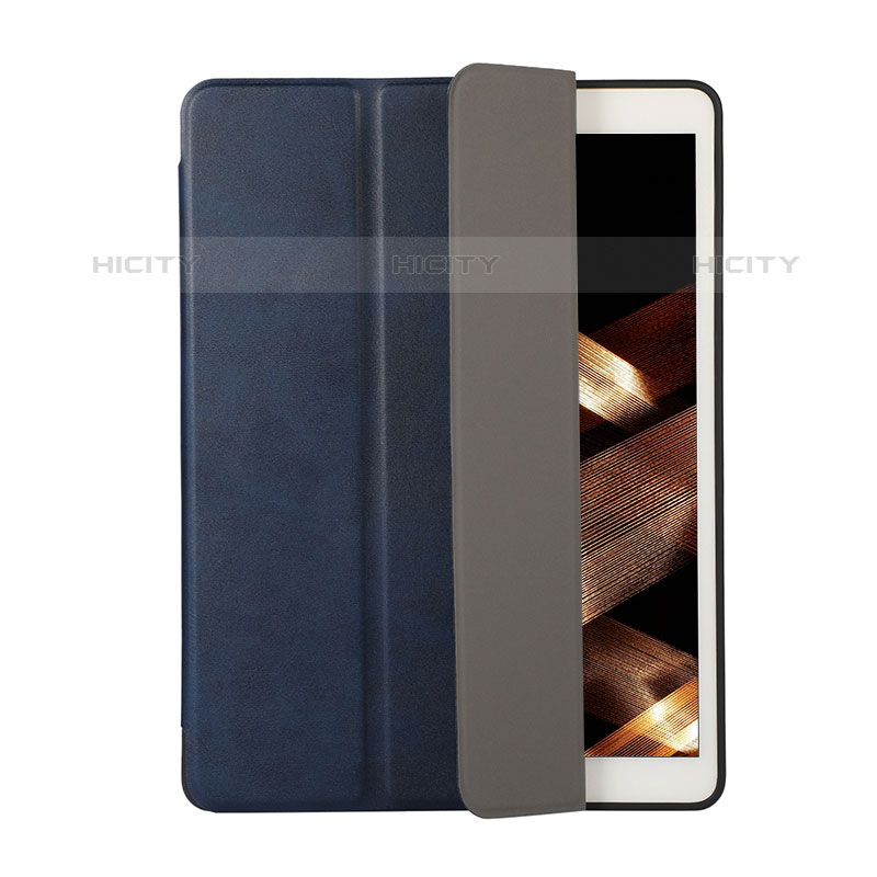 Coque Portefeuille Livre Cuir Etui Clapet H03 pour Apple iPad Mini 5 (2019) Bleu Plus