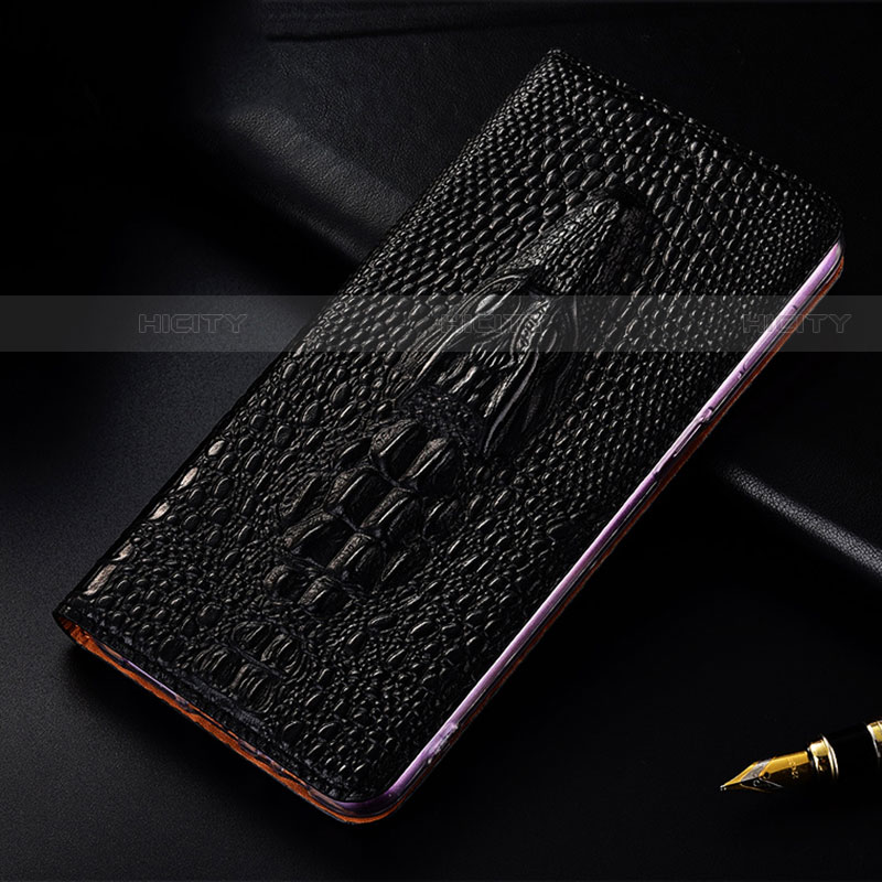 Coque Portefeuille Livre Cuir Etui Clapet H03P pour Motorola Moto Edge 20 Lite 5G Noir Plus