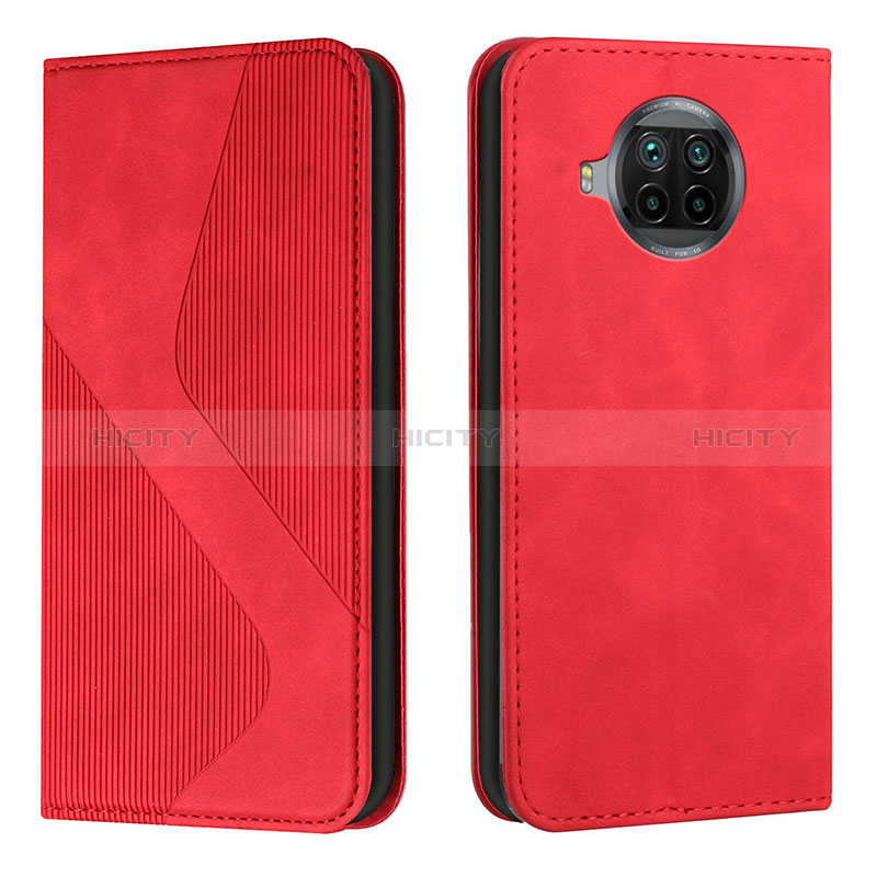 Coque Portefeuille Livre Cuir Etui Clapet H03X pour Xiaomi Mi 10T Lite 5G Rouge Plus