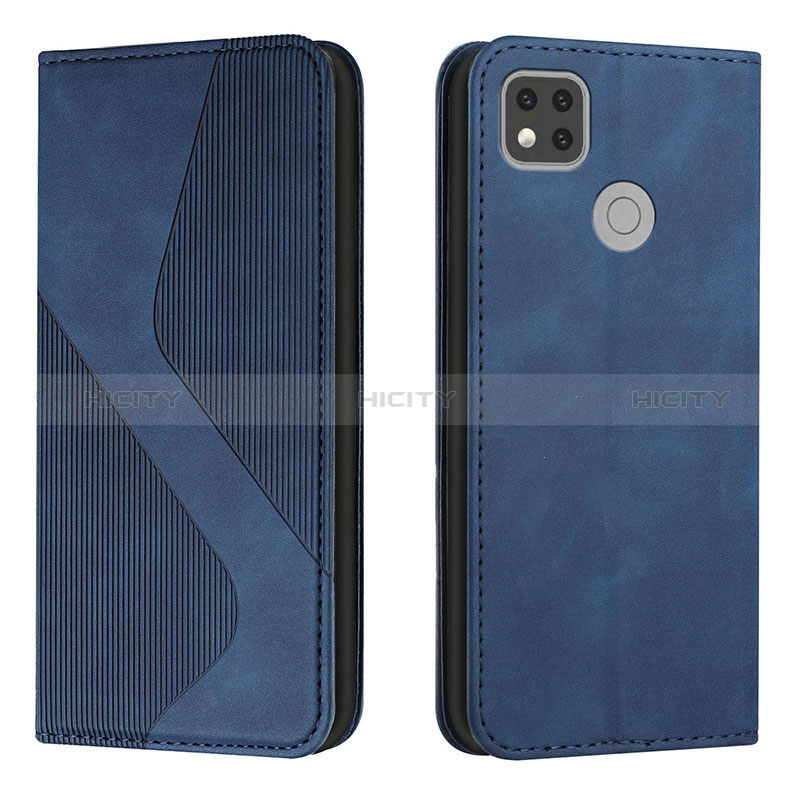 Coque Portefeuille Livre Cuir Etui Clapet H03X pour Xiaomi Redmi 10A 4G Bleu Plus