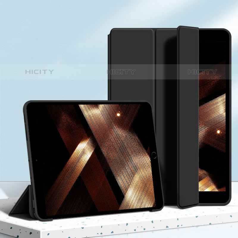 Coque Portefeuille Livre Cuir Etui Clapet H04 pour Apple iPad 10.2 (2020) Noir Plus
