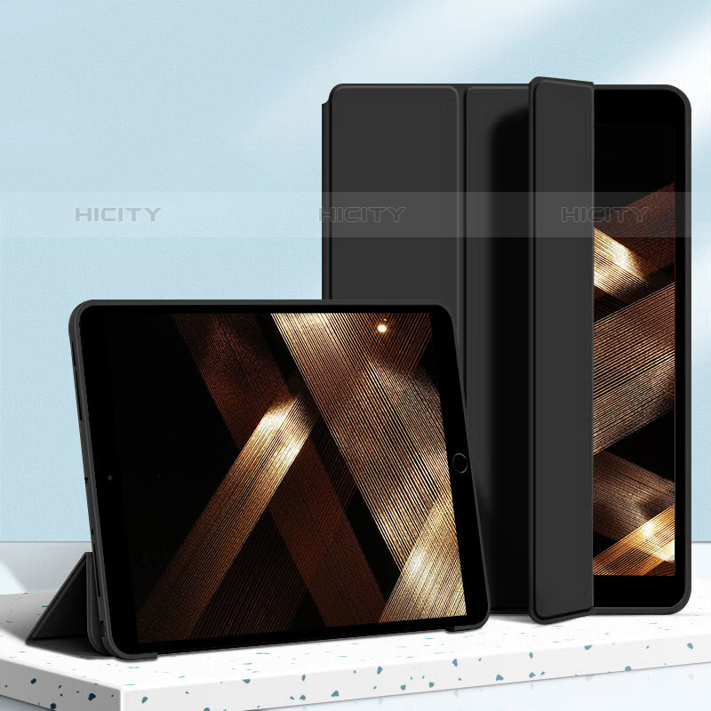 Coque Portefeuille Livre Cuir Etui Clapet H04 pour Apple iPad Mini 5 (2019) Noir Plus