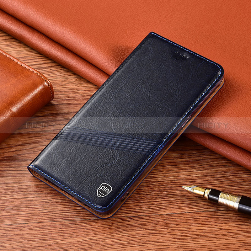 Coque Portefeuille Livre Cuir Etui Clapet H05P pour Samsung Galaxy M51 Bleu Plus