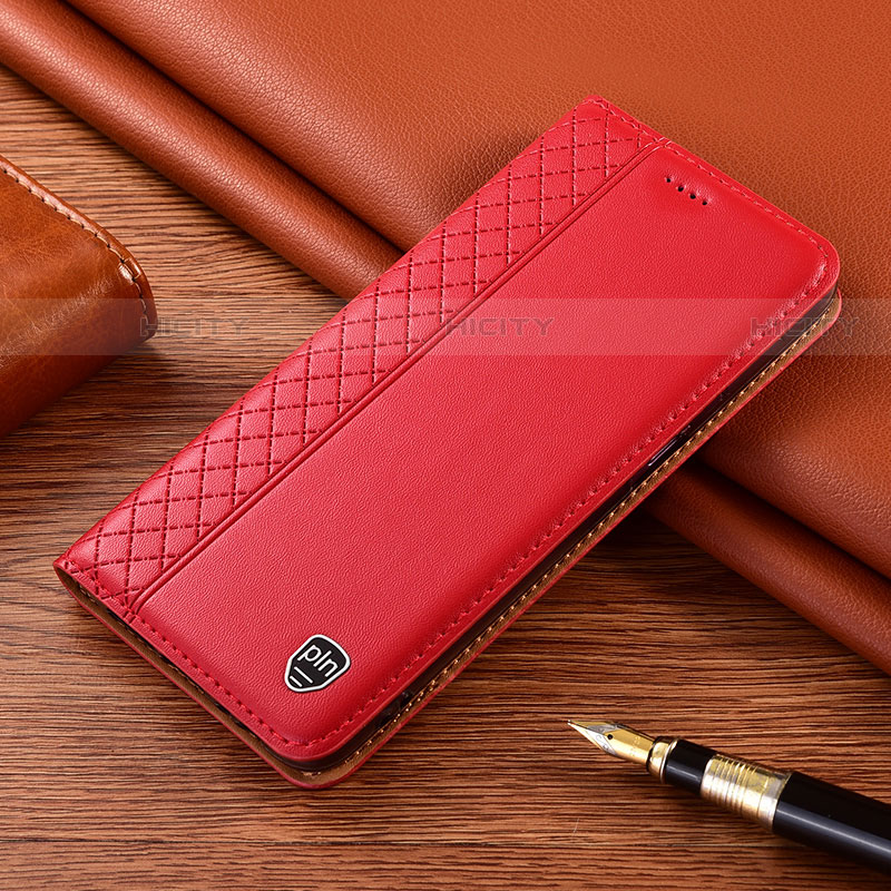 Coque Portefeuille Livre Cuir Etui Clapet H05P pour Samsung Galaxy S23 Plus 5G Rouge Plus
