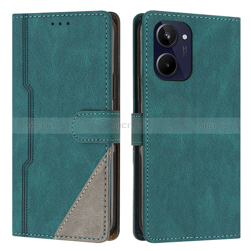 Coque Portefeuille Livre Cuir Etui Clapet H05X pour Realme 10 4G Vert Plus