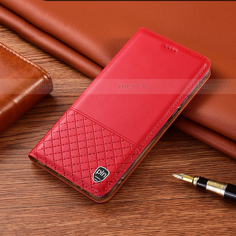 Coque Portefeuille Livre Cuir Etui Clapet H07P pour Motorola Moto G42 Rouge Plus