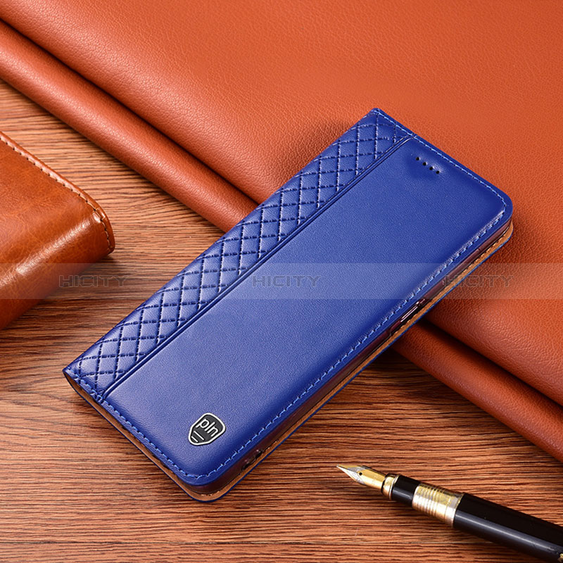 Coque Portefeuille Livre Cuir Etui Clapet H07P pour Samsung Galaxy A02s Bleu Plus