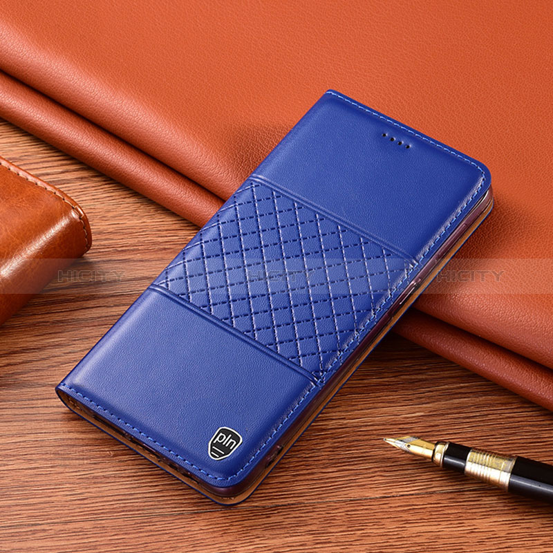 Coque Portefeuille Livre Cuir Etui Clapet H07P pour Samsung Galaxy A21s Bleu Plus