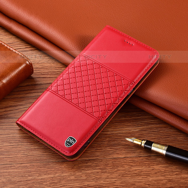Coque Portefeuille Livre Cuir Etui Clapet H07P pour Samsung Galaxy M53 5G Rouge Plus