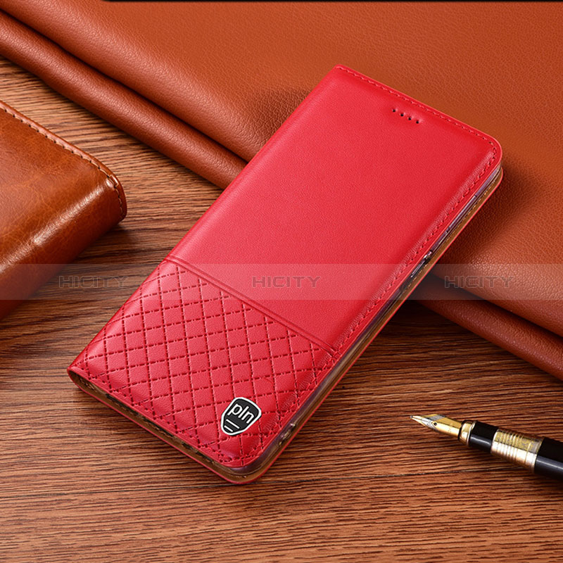 Coque Portefeuille Livre Cuir Etui Clapet H07P pour Sony Xperia 1 V Rouge Plus