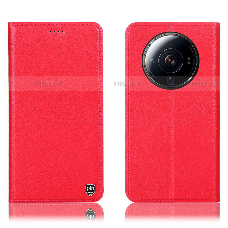 Coque Portefeuille Livre Cuir Etui Clapet H09P pour Xiaomi Mi 12S Ultra 5G Rouge Plus