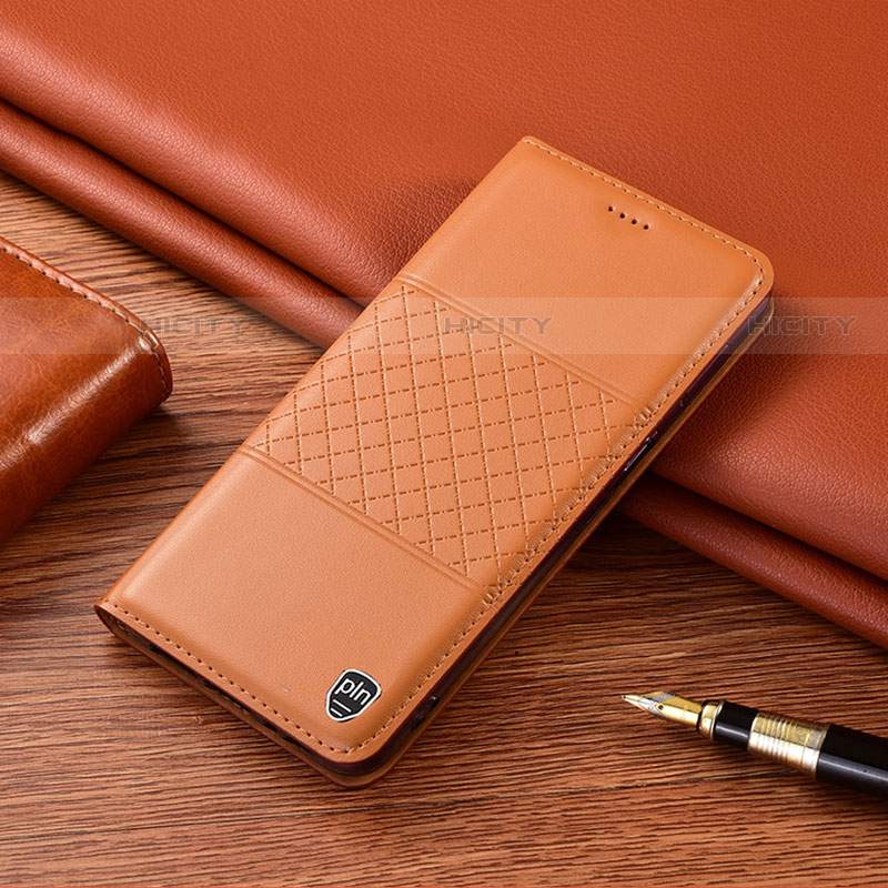 Coque Portefeuille Livre Cuir Etui Clapet H10P pour Motorola Moto G62 5G Orange Plus