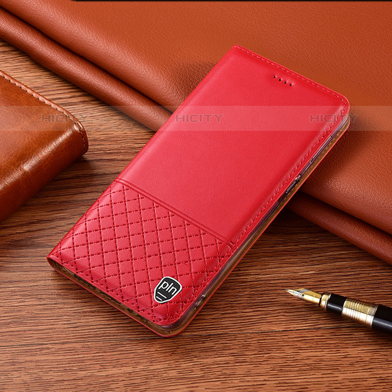 Coque Portefeuille Livre Cuir Etui Clapet H10P pour Samsung Galaxy M13 5G Rouge Plus