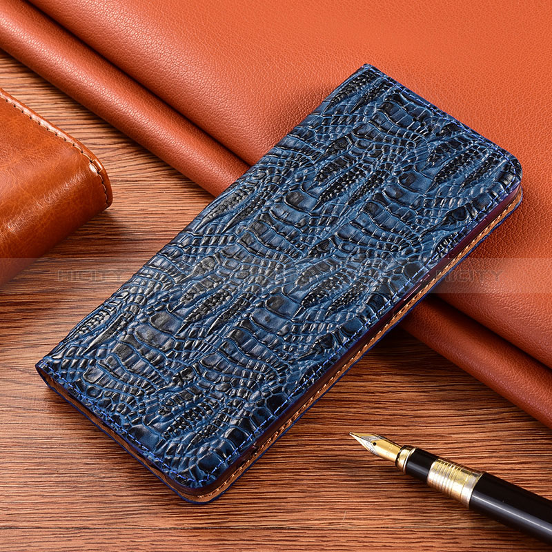 Coque Portefeuille Livre Cuir Etui Clapet H17P pour Samsung Galaxy M51 Bleu Plus