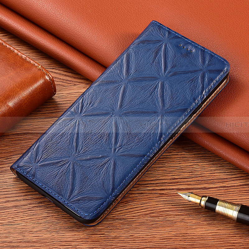 Coque Portefeuille Livre Cuir Etui Clapet H18P pour Samsung Galaxy A13 5G Bleu Plus