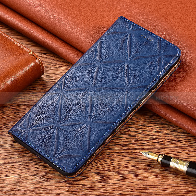 Coque Portefeuille Livre Cuir Etui Clapet H19P pour Xiaomi Redmi 12 5G Bleu Plus