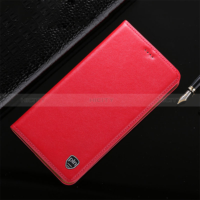 Coque Portefeuille Livre Cuir Etui Clapet H21P pour Asus ROG Phone 3 Strix ZS661KS Rouge Plus