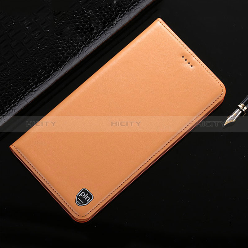 Coque Portefeuille Livre Cuir Etui Clapet H21P pour Xiaomi Redmi 9C Orange Plus