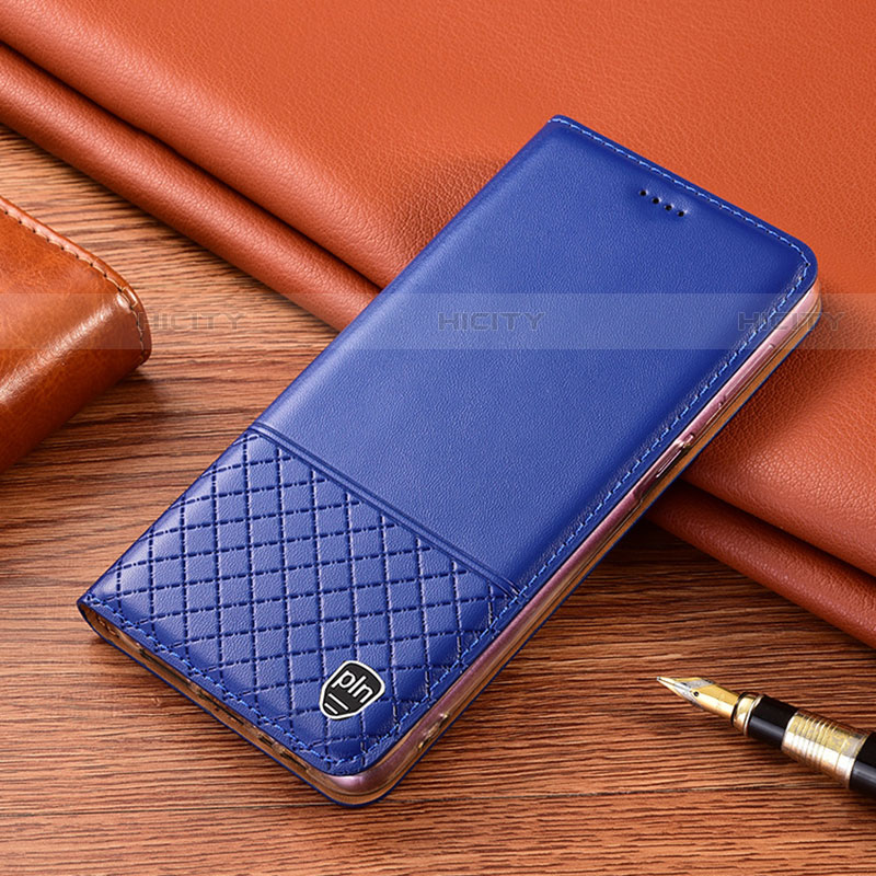 Coque Portefeuille Livre Cuir Etui Clapet H22P pour Vivo iQOO 8 Pro 5G Bleu Plus
