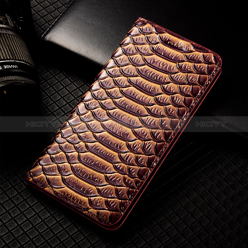 Coque Portefeuille Livre Cuir Etui Clapet H25P pour Asus ZenFone 10 Marron Plus