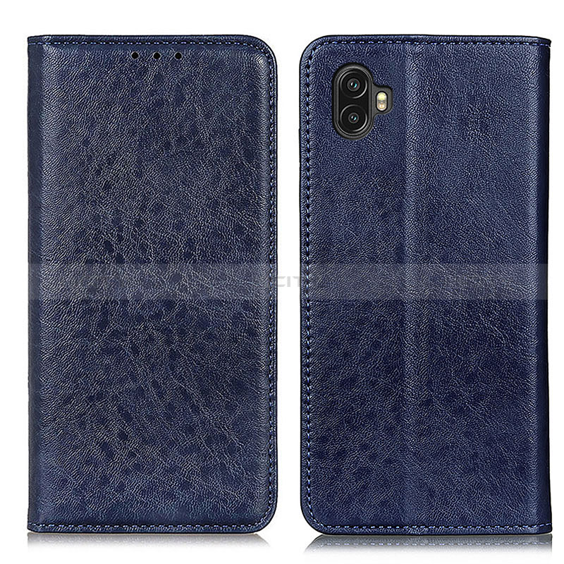 Coque Portefeuille Livre Cuir Etui Clapet K01Z pour Samsung Galaxy XCover 6 Pro 5G Bleu Plus