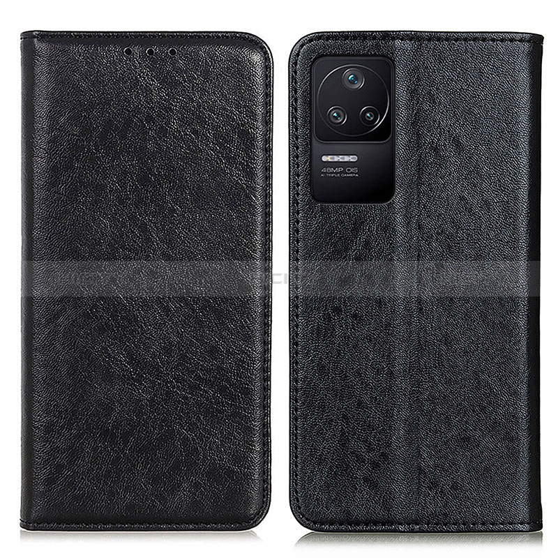 Coque Portefeuille Livre Cuir Etui Clapet K01Z pour Xiaomi Poco F4 5G Noir Plus