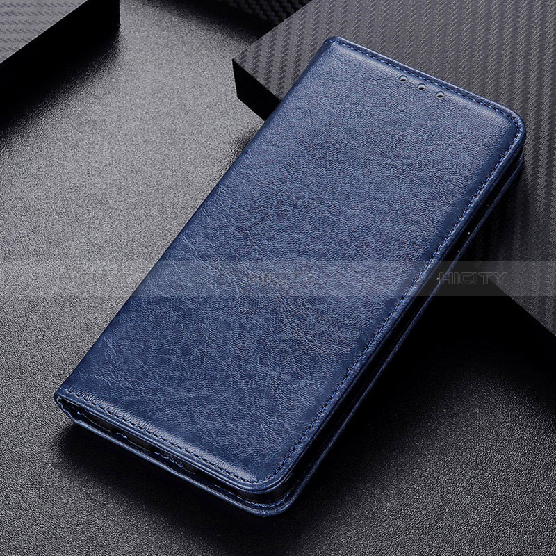 Coque Portefeuille Livre Cuir Etui Clapet K01Z pour Xiaomi Redmi Note 9T 5G Bleu Plus