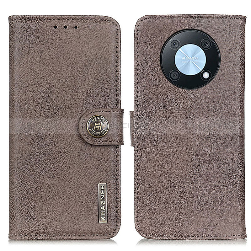 Coque Portefeuille Livre Cuir Etui Clapet K02Z pour Huawei Nova Y90 Gris Plus