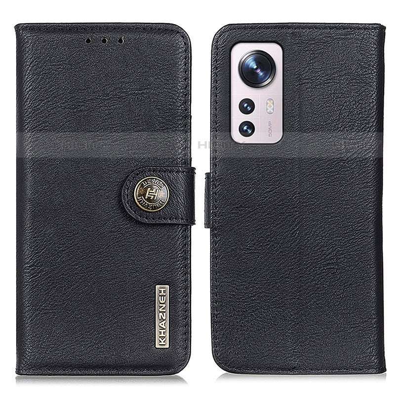 Coque Portefeuille Livre Cuir Etui Clapet K02Z pour Xiaomi Mi 12 Lite 5G Noir Plus