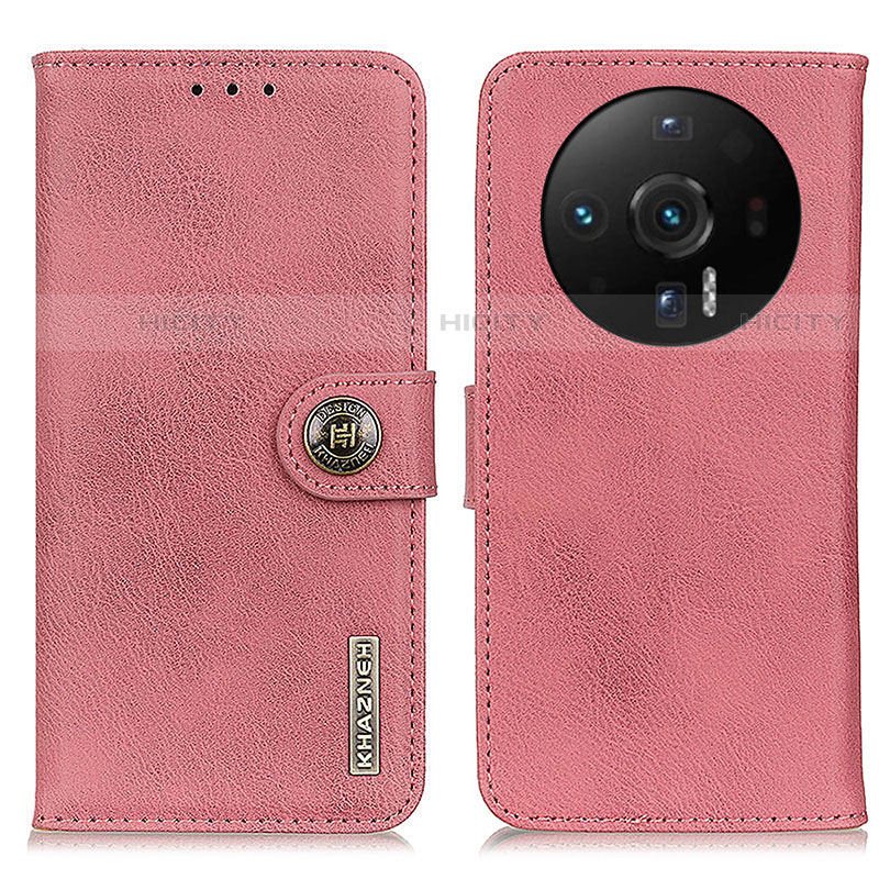 Coque Portefeuille Livre Cuir Etui Clapet K02Z pour Xiaomi Mi 12 Ultra 5G Rose Plus