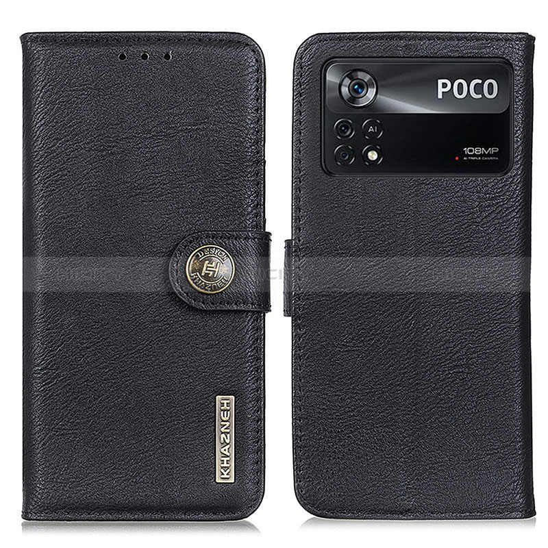 Coque Portefeuille Livre Cuir Etui Clapet K02Z pour Xiaomi Redmi Note 11E Pro 5G Noir Plus