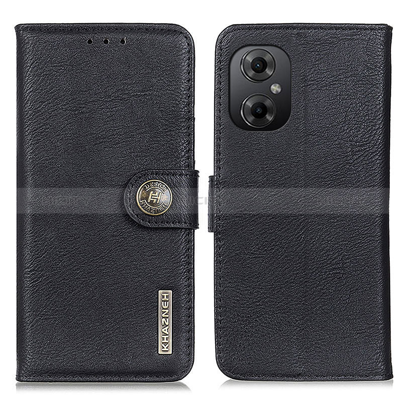 Coque Portefeuille Livre Cuir Etui Clapet K02Z pour Xiaomi Redmi Note 11R 5G Noir Plus